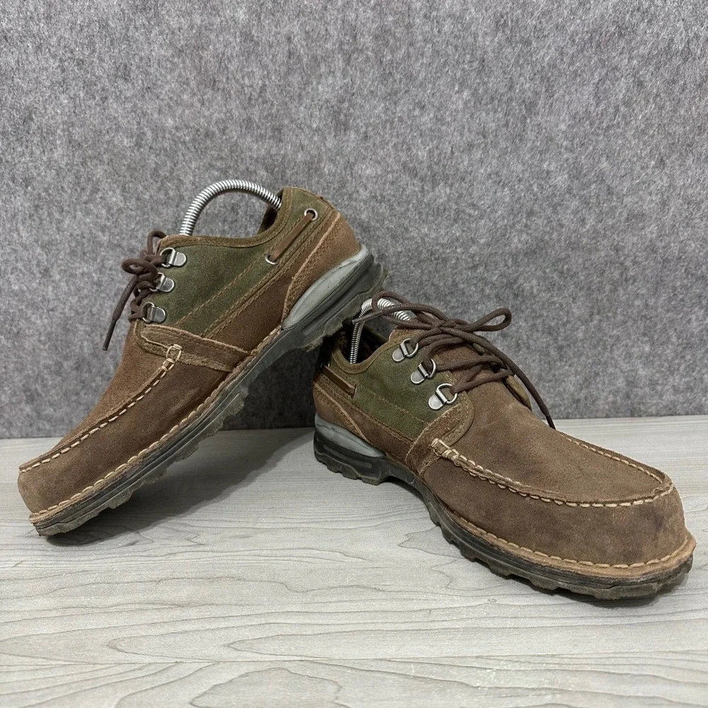 Merrell Palvai‎ Waterproof Mens Sz 9 Bison Brown Suede Leather Oxfords Shoes